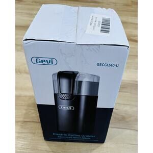 New Open Box Gevi Electric Coffee Grinder, Stainless Steel Blade w/ Packaging